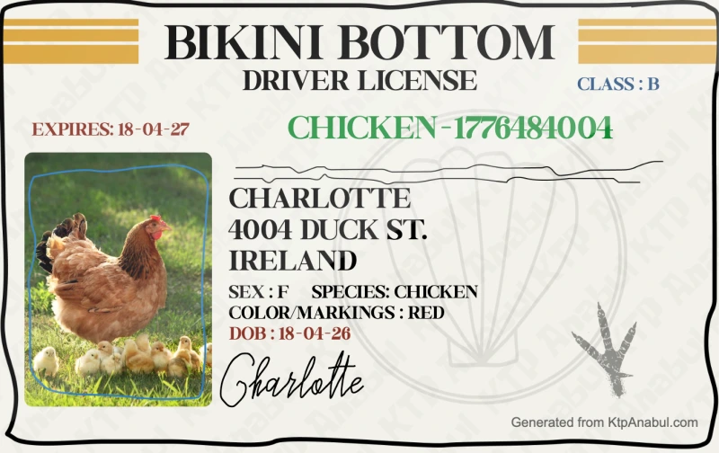 Vorschau des Huhn-Ausweises