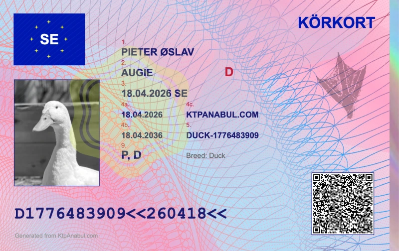 Duck ID Card Preview