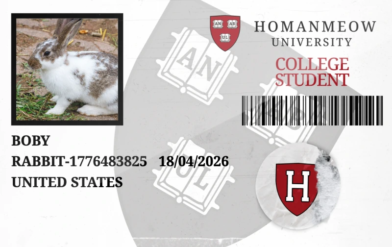 Rabbit ID Card Preview